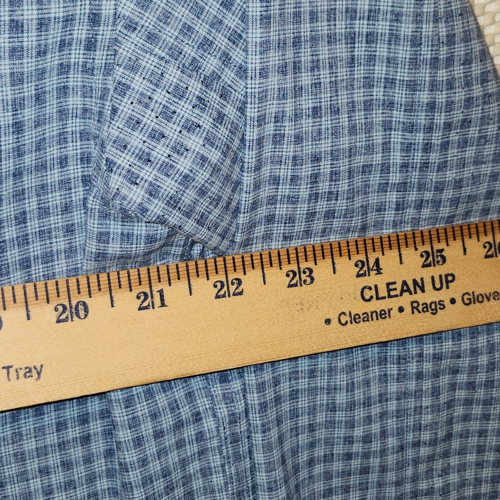 Huk Mens Blue Plaid Long Sleeve Fishing Shirt H1500155 Size Medium - Picture 6 of 7